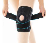Meniscus Tear Relief Knee Brace, Patellar Gel Pad for Arthritis Knee Support, Compression Knee Support with Side Stabilizers, Spring Strip Support &