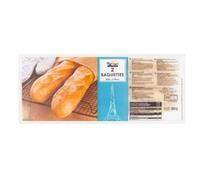 Menissez 2 Baguettes 300g x Case of 1 - Artisan-Style French Baguettes, Crispy Crust & Soft Interior, Ready to Bake at Home