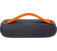 MENKIND Boom Portable Bluetooth Speaker - Grey & Orange, Orange,Silver/Grey