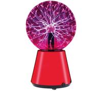 MENKIND Colour Changing Futuristic Plasma Ball - Clear & Red