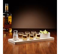 Menkind Connoisseur Creations Tequila Serving Set With 6 Shot Glasses in Clear Menkind Clear