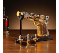 Menkind Gun Decanter And Glasses