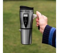 Menkind Heated Black Travel Mug - 500ml