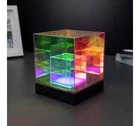 Menkind Holographic Cube Desk Lamp