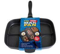 Menkind InGenious Lazy Man Non-stick Frying Pan - Black