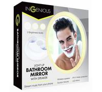 Menkind Ingenious LED Light Up Bathroom Mirror With Speaker