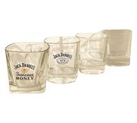 Jack Daniel's Old No.7 Collectable 4 Glass Tumbler Whiskey Glasses Set