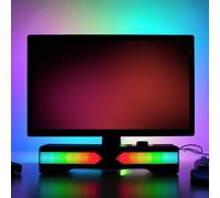 Menkind Light Up Wireless Bluetooth Sound Bar - Black