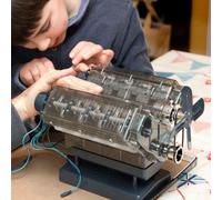 Menkind Machine Works V8 Interactive Build Engine Model Kit in Navy Menkind Navy