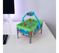 Menkind Minecraft Air Hockey Table with LED Lights & Characters in Green Menkind Green