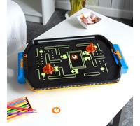 Menkind Pac-Man Neon Glow Air Hockey Table in Yellow Menkind Yellow