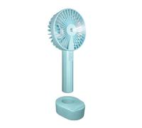 Menkind Rechargeable Misting Fan with Spray Function and Desk Stand in Blue | Portable | Mist Setting | USB Charging
