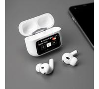 Menkind RED5 ANC Wireless Earbuds Noise Cancellation Touchscreen Case in White Menkind White