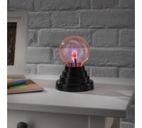 Menkind RED5 Battery Operated Mini Dynamic Plasma Ball Interactive Table Lamp in Black Menkind Black