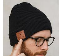 Menkind RED5 Bluetooth Beanie Hat Stylish Black Design Menkind Black