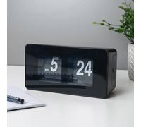Menkind RED5 Flip Style Alarm Clock Quirky Design For Fun Wake-Ups in Black Menkind Black