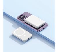 Menkind RED5 Magnetic Pocket 5000mAh 15W Wireless Charging Power Bank in White Menkind White