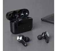 RED5 Premium Wireless Earbuds with True Wireless Stereo Audio in Black - Complete with Rechargeable Portable Charging Case, Type C USB cable