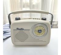 Menkind RED5 Retro Radio Timeless Design With Bluetooth Capability in Cream Menkind Cream
