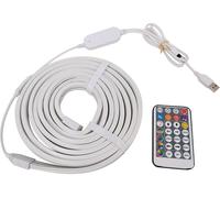 Menkind RED5 Sound Reactive RGBIC Neon Strip Light - 3 m, White