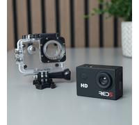 Menkind RED5 Waterproof Action Camera 30m Compact HD with Wide-Angle Lens in Black Menkind Black