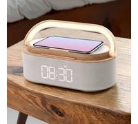 Menkind RED5 Wireless 10W Speaker & Alarm Clock in Black Menkind Black