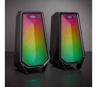 Menkind RED5 Z2 Gaming Speakers Dynamic RGB Effects & Compact Design in Black Menkind Black