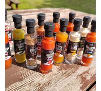 Menkind Treat Factory Hot Sauce & Rubs Set 12 Unique Flavour Profiles Menkind Multicolor