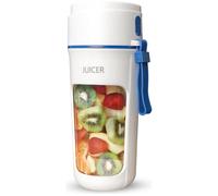 MENKIND Treat Factory Portable Juicer Blender - White & Blue, Blue,White