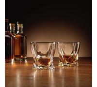 Menkind Twisted Glass set of 2 with Ice Stones