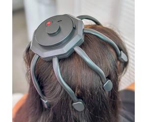 Menkind Well Being Full Head Massager 7 Massage Modes in Black Menkind Black