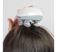 Menkind Well Being Rechargeable 96 Nodes Head Massager in Grey Menkind Grey