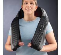 Menkind Well Being Shiatsu Massager Stylish Neck & Back Relief With Heat in Black Menkind Black