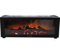 Menkind Wellbeing Flame Aroma Lamp Diffuser, Black