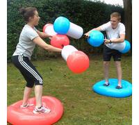 Menkind #Winning Inflatable Duel Set Vibrant Podiums & Foam Batons Menkind Multicolor