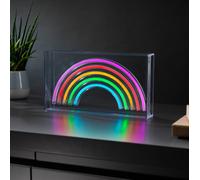 Menkind #Winning Rainbow Neon USB-Powered Quirky Light Menkind Multicolor