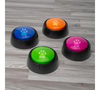 Menkind #winning Recordable Dog Buttons Set of 4 Menkind Multicolor