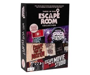 Menkind x Professor Puzzle 3 Games in 1 Box The Escape Room Game Collection