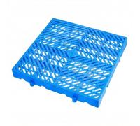 Menkxi 1 Pcs Plastic Pallet for Basement Storage Hdpe Waterproof Grid Ventilation Floor Pallet Lightweight Breathable Grid Pad for Garage Kitchen Supermarket Closet Platform (19.7 x 19.7 x 2 Inches)