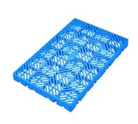 Menkxi 1 Pcs Plastic Pallet for Basement Storage Hdpe Waterproof Grid Ventilation Floor Pallet Lightweight Breathable Grid Pad for Garage Kitchen Supermarket Closet Platform (23.6 x 15.7 x 2 Inch)