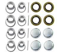 Menmseun L44649 L68149 Trailer Bearing Kits with 171255TB/10-19 Grease Seals, Spindle Tang Washer and Cotter Pins for 1.719'' Seals 84 Spindle,[4-Sets]