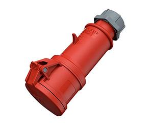 Mennekes 101300064 Connector Plug Female CEE Pro TOP Extension Sockets, 400 V, 50-60 Hz, 32 A, 5 Poles, I 44 Degree Protection, Red
