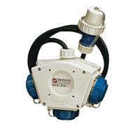 Mennekes Triple Distributor Fire Brigade Deltabox 230V 1.5m IP68 H07RN-F3G2.5