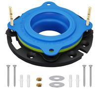 MENNTY Toilet Flange Repair Kits with Flange & Wax-Free Toilet Bowl Gasket Parts, Cleaner and Easier Wax Seal, Universal No Wax Toilet Seal Replacement Kit Fit Any Flange Height