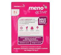 Meno Active Supplement - Support for Menopause and Post-Menopause - Multi-Nutrient Sachet with Vitamins & Minerals, Omega-3 & Botanical Capsule Support for Women - 30 Day Supply