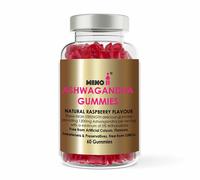 Meno Ashwagandha Stress Relief Gummies 1200mg Raspberry Flavour in Magenta | Size: 300g Meno Magenta 300g