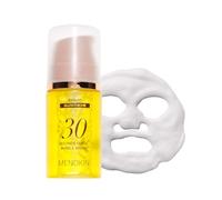 MENOKIN Bubble Mask for 30 Seconds, Shiny Vitamin C, Glutathione and Niacinamide, in Micro Bubbles for Dark Spots and Uneven Skin Tone, Essential for the Care of