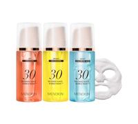 MENOKIN Korean Face Mask, 3 Pack [30 Seconds Fast Application Bubble Mask](Collagen, Brightening, Moisturizing) Improves Hydration, Brightness Power
