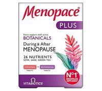 Menopace Plus by Vitabiotics - Extra Menopause & Perimenopause Support With Sage & Soya Isoflavones - UK's No.1 Menopause Supplement Brand