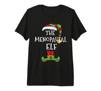Menopausal Elf Family Matching Christmas Group Funny Premium T-Shirt